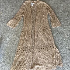 Tan cardigan